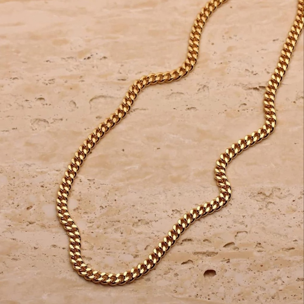 Gold 18k Gold Plated Chain Necklace